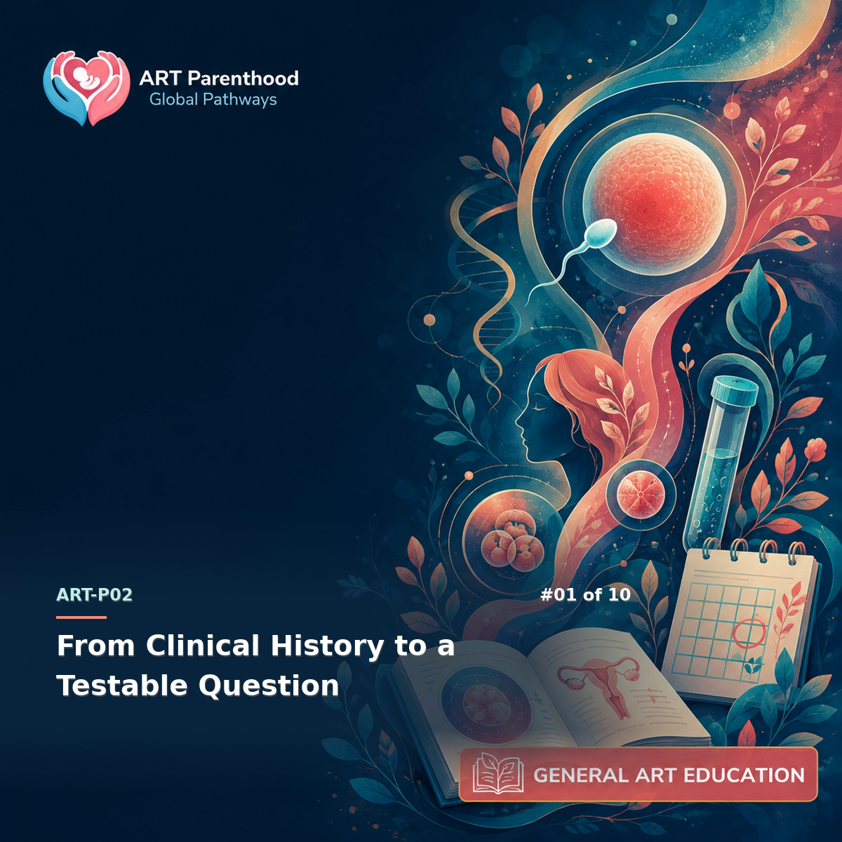 General ART Education education card for ART-LP02-01: From Clinical History to a Testable Question.