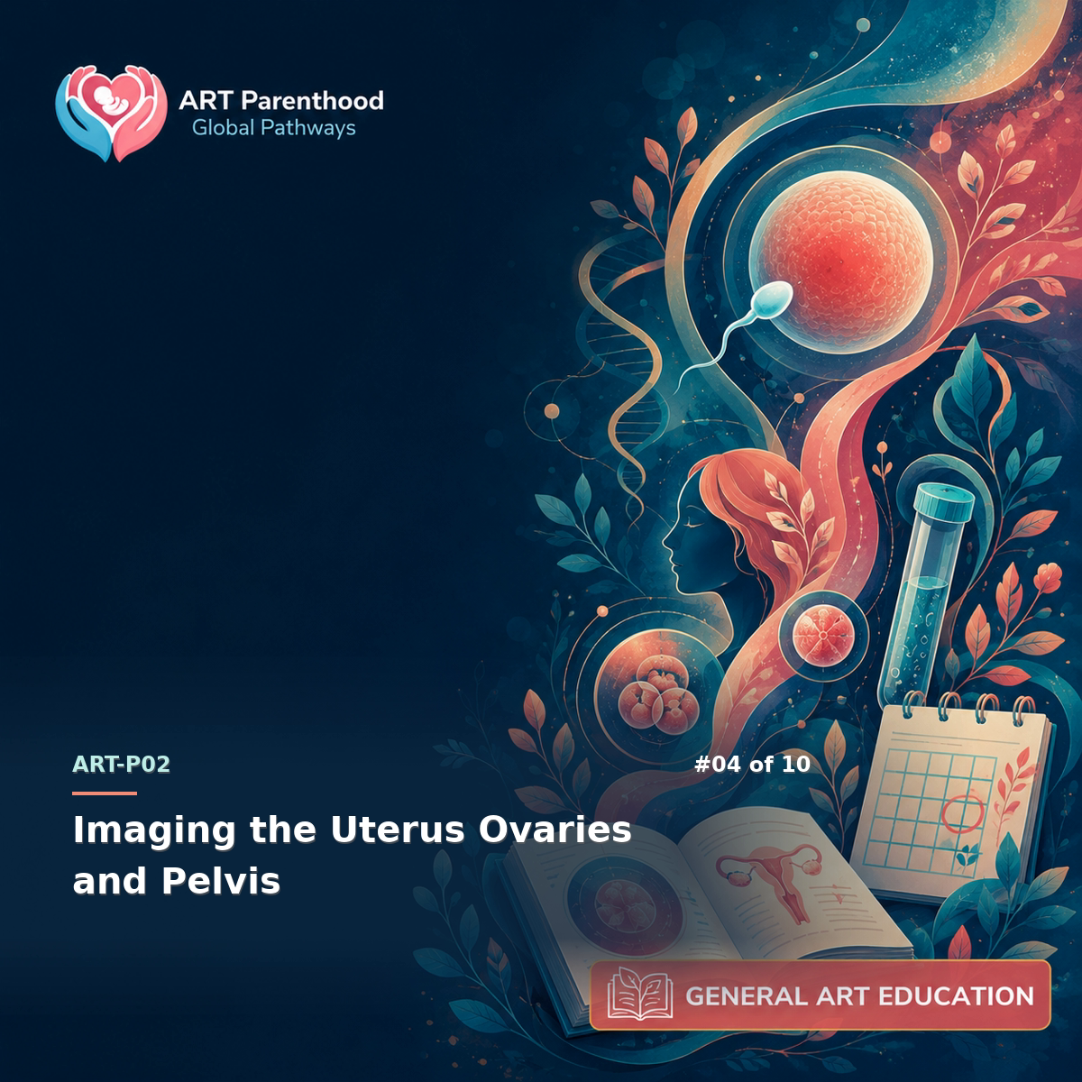 General ART Education education card for ART-LP02-04: Imaging the Uterus Ovaries and Pelvis.