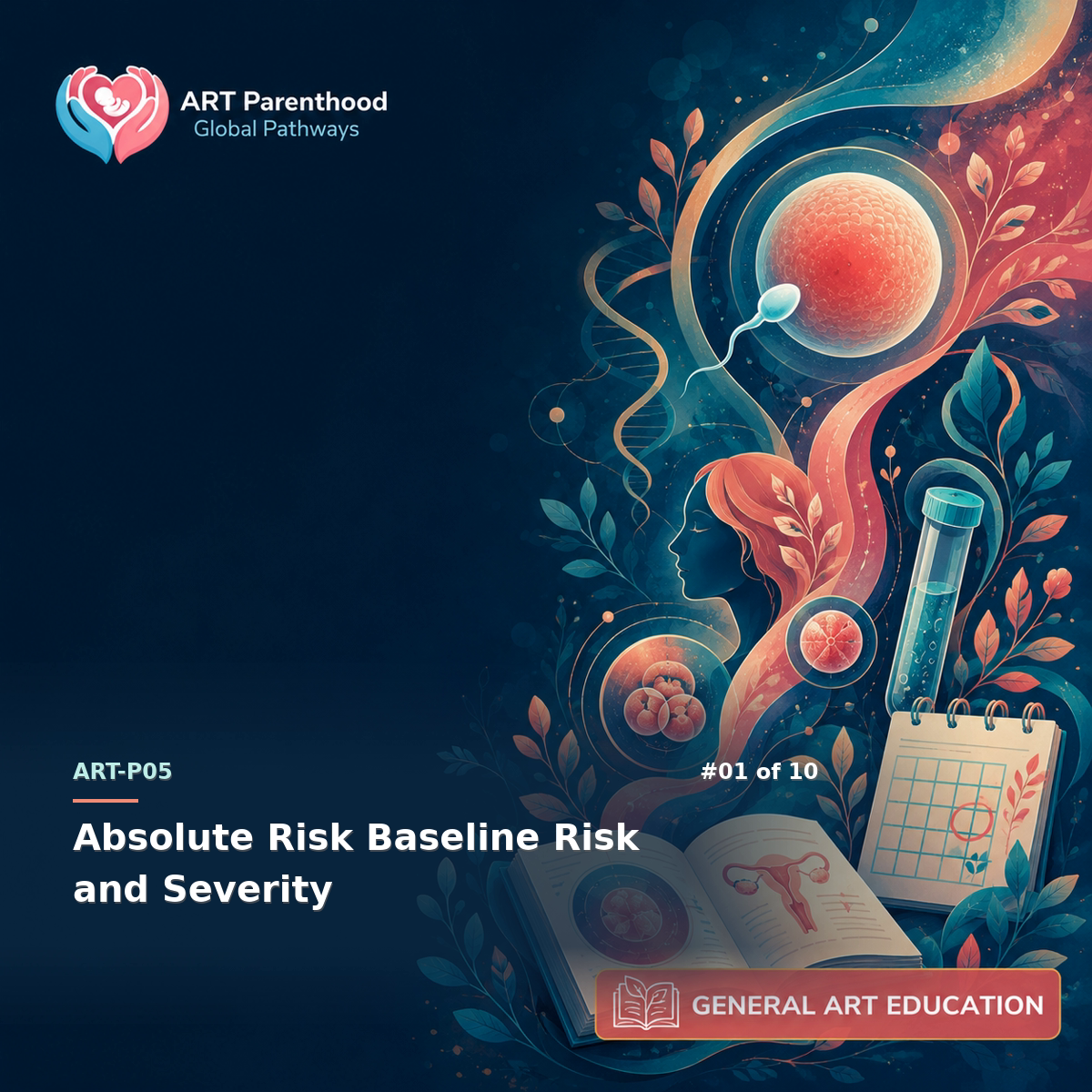 General ART Education education card for ART-LP05-01: Absolute Risk Baseline Risk and Severity.